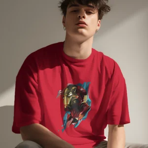 Oversized Classic Iron Man Red T-Shirt