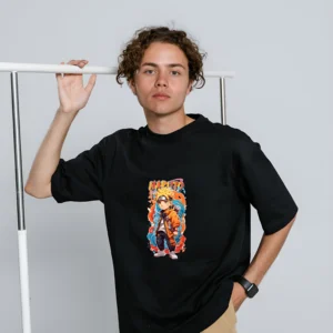Naruto Uzumaki Oversized Classic T-Shirt Black